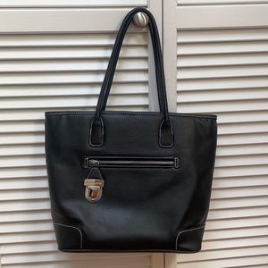 Victoria’s Secret black pebble tote and wristlet